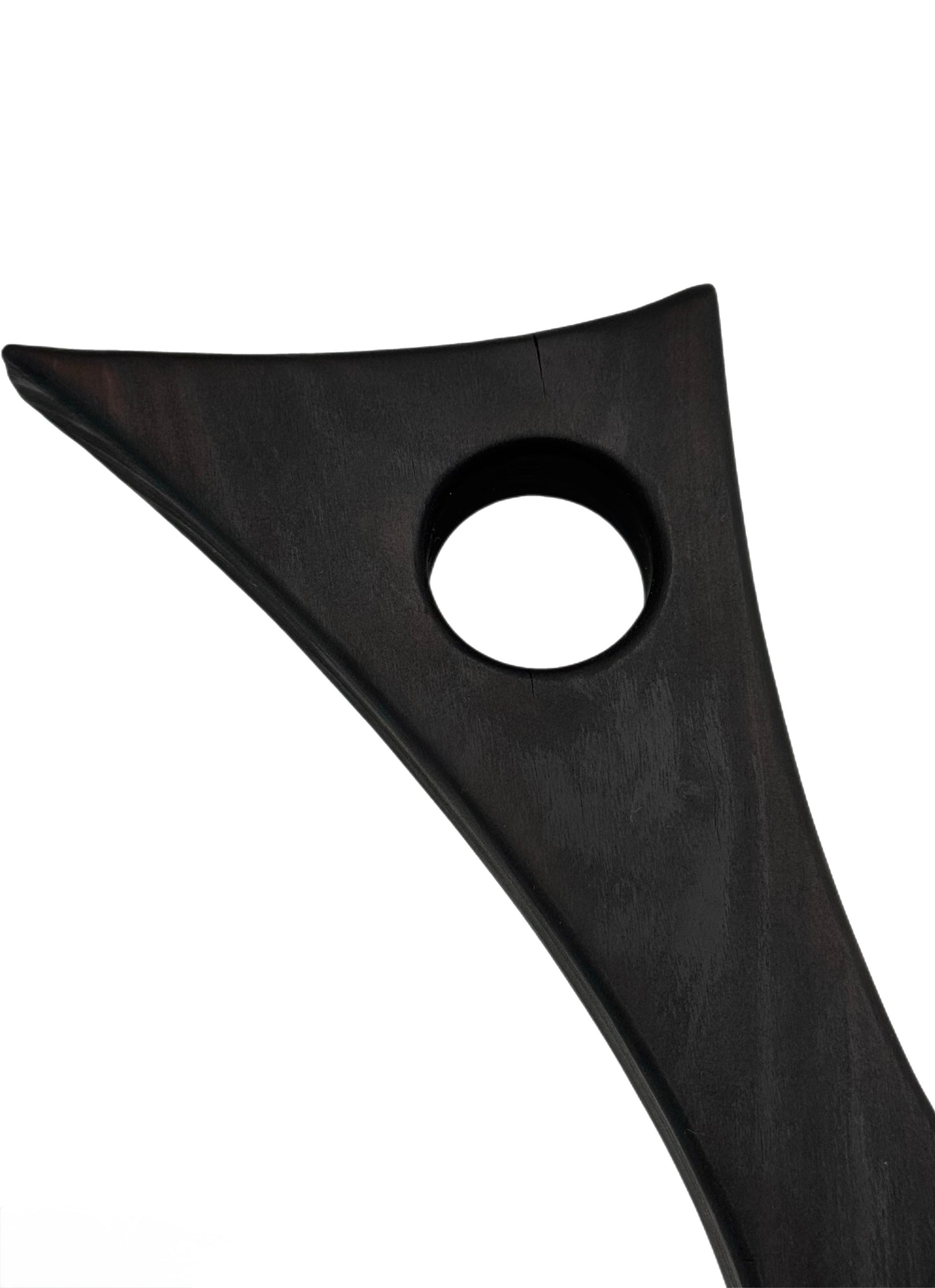 Olive Wood Charcuterie Board with Charred Handle, Epoxy Groove & Gold Ramekin